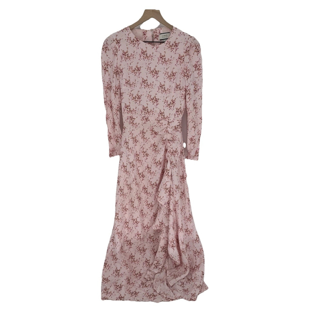 J. Crew Factory Pink Floral Maxi Dress